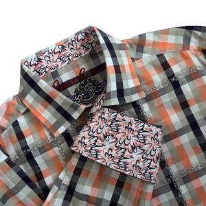 Robert Graham Men's Flip Cuff Abstract Eclectic Luxury Button Down Shirt Size S